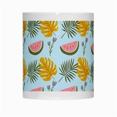 Summer Pattern Texture Vibes White Mug from ArtsNow.com Center