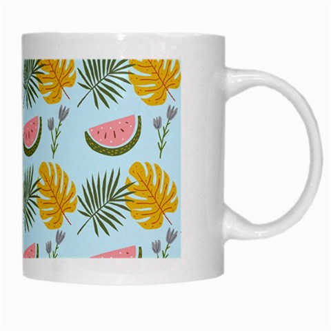 Summer Pattern Texture Vibes White Mug from ArtsNow.com Right