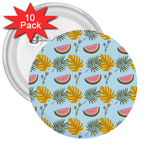 Summer Pattern Texture Vibes 3  Buttons (10 pack)  from ArtsNow.com Front