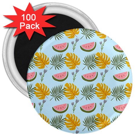 Summer Pattern Texture Vibes 3  Magnets (100 pack) from ArtsNow.com Front