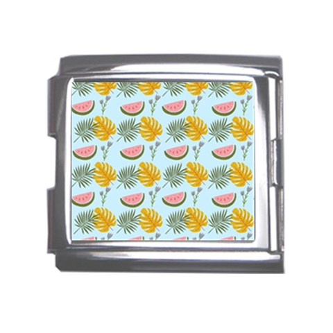 Summer Pattern Texture Vibes Mega Link Italian Charm (18mm) from ArtsNow.com Front