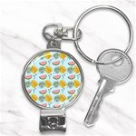 Summer Pattern Texture Vibes Nail Clippers Key Chain