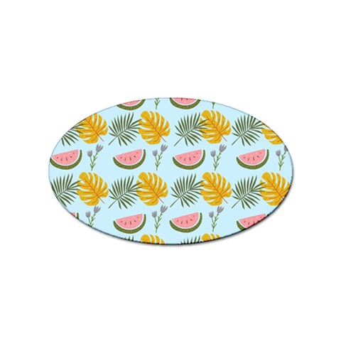 Summer Pattern Texture Vibes Sticker (Oval) from ArtsNow.com Front