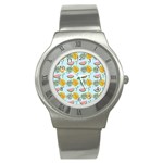 Summer Pattern Texture Vibes Stainless Steel Watch