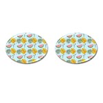 Summer Pattern Texture Vibes Cufflinks (Oval)