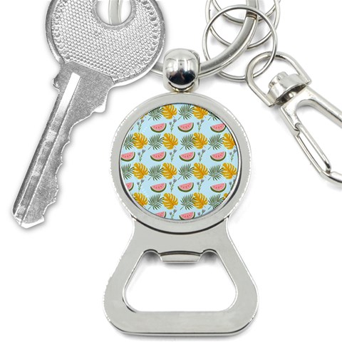 Summer Pattern Texture Vibes Bottle Opener Key Chain from ArtsNow.com Front