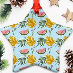 Summer Pattern Texture Vibes Star Ornament (Two Sides) from ArtsNow.com Back
