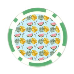 Summer Pattern Texture Vibes Poker Chip Card Guard from ArtsNow.com Back