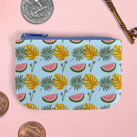 Summer Pattern Texture Vibes Mini Coin Purse from ArtsNow.com Front