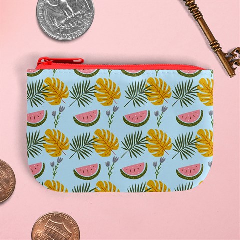 Summer Pattern Texture Vibes Mini Coin Purse from ArtsNow.com Front
