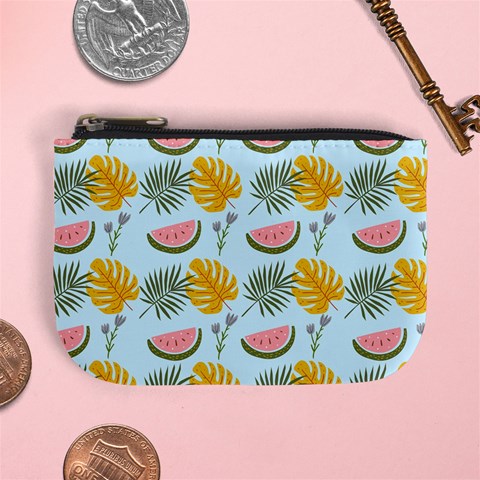 Summer Pattern Texture Vibes Mini Coin Purse from ArtsNow.com Front