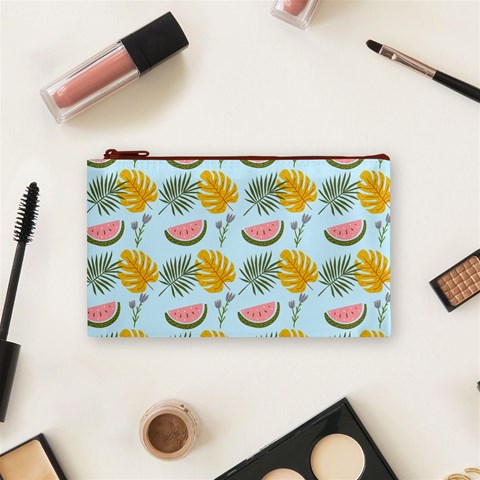 Summer Pattern Texture Vibes Cosmetic Bag (Small) from ArtsNow.com Front