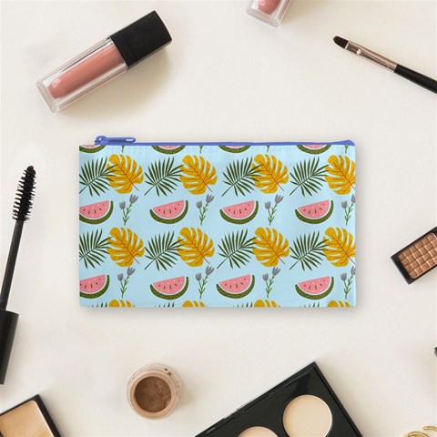 Summer Pattern Texture Vibes Cosmetic Bag (Small) from ArtsNow.com Front