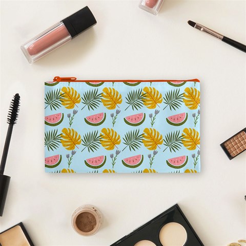 Summer Pattern Texture Vibes Cosmetic Bag (Small) from ArtsNow.com Front