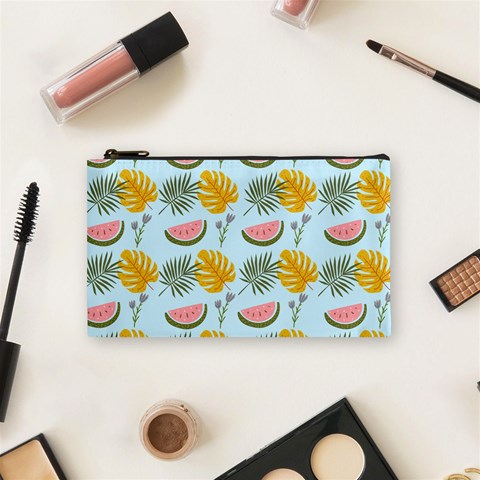 Summer Pattern Texture Vibes Cosmetic Bag (Small) from ArtsNow.com Front