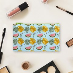 Summer Pattern Texture Vibes Cosmetic Bag (Small) from ArtsNow.com Front