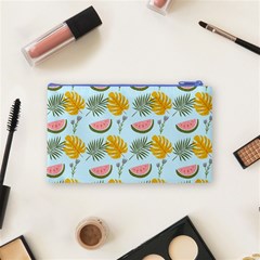 Summer Pattern Texture Vibes Cosmetic Bag (Small) from ArtsNow.com Back