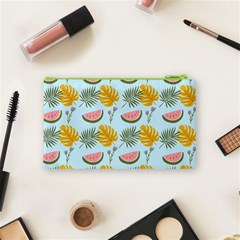 Summer Pattern Texture Vibes Cosmetic Bag (Small) from ArtsNow.com Back