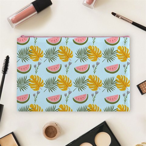 Summer Pattern Texture Vibes Cosmetic Bag (Large) from ArtsNow.com Front