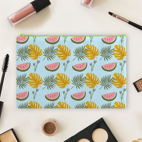 Summer Pattern Texture Vibes Cosmetic Bag (Large) from ArtsNow.com Front