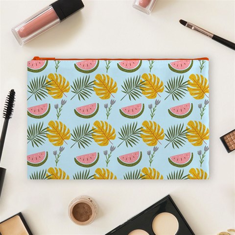 Summer Pattern Texture Vibes Cosmetic Bag (Large) from ArtsNow.com Front