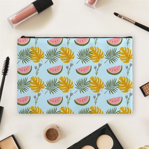 Summer Pattern Texture Vibes Cosmetic Bag (Large) from ArtsNow.com Front