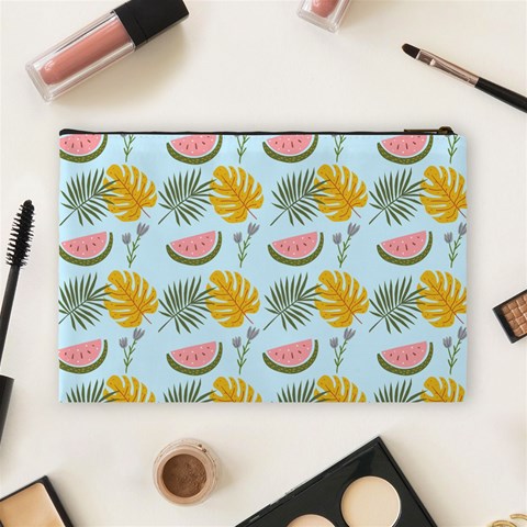 Summer Pattern Texture Vibes Cosmetic Bag (Large) from ArtsNow.com Back