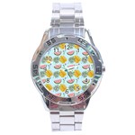 Summer Pattern Texture Vibes Stainless Steel Analogue Watch