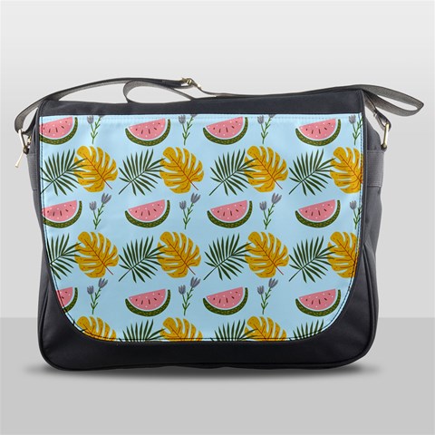Summer Pattern Texture Vibes Messenger Bag from ArtsNow.com Front