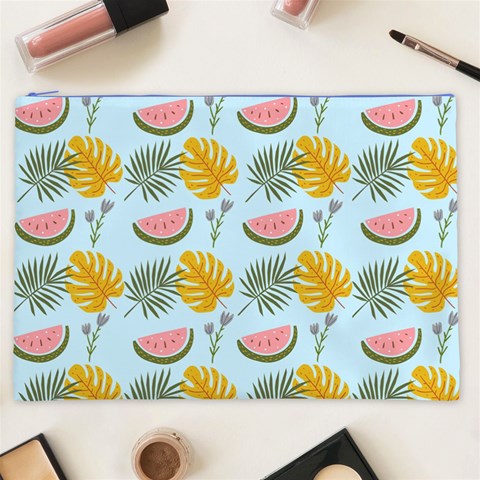 Summer Pattern Texture Vibes Cosmetic Bag (XXL) from ArtsNow.com Front
