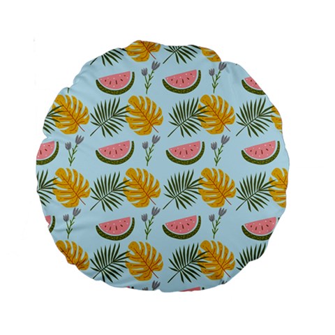 Summer Pattern Texture Vibes Standard 15  Premium Round Cushions from ArtsNow.com Front