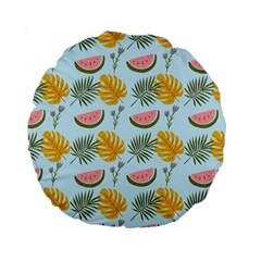 Summer Pattern Texture Vibes Standard 15  Premium Round Cushions from ArtsNow.com Back