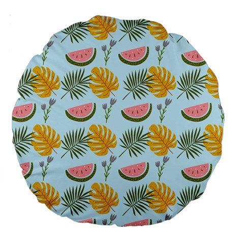 Summer Pattern Texture Vibes Large 18  Premium Round Cushions from ArtsNow.com Front