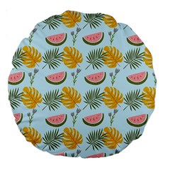 Summer Pattern Texture Vibes Large 18  Premium Round Cushions from ArtsNow.com Back