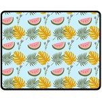 Summer Pattern Texture Vibes Two Sides Fleece Blanket (Medium)