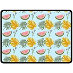 Summer Pattern Texture Vibes Two Sides Fleece Blanket (Large)