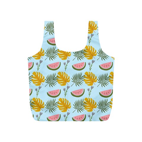 Summer Pattern Texture Vibes Full Print Recycle Bag (S) from ArtsNow.com Back