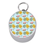 Summer Pattern Texture Vibes Mini Silver Compasses
