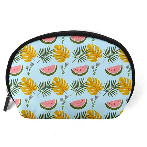 Summer Pattern Texture Vibes Accessory Pouch (Large) from ArtsNow.com Back
