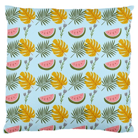 Summer Pattern Texture Vibes Large Premium Plush Fleece Cushion Case (One Side) from ArtsNow.com Front