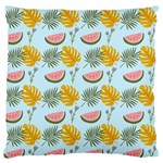 Summer Pattern Texture Vibes Large Premium Plush Fleece Cushion Case (One Side)