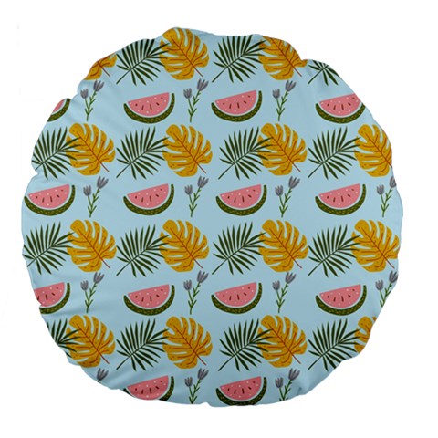 Summer Pattern Texture Vibes Large 18  Premium Flano Round Cushions from ArtsNow.com Front