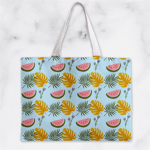 Summer Pattern Texture Vibes Zipper Mini Tote Bag from ArtsNow.com Front