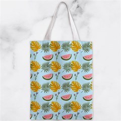 Summer Pattern Texture Vibes Zipper Classic Tote Bag from ArtsNow.com Back