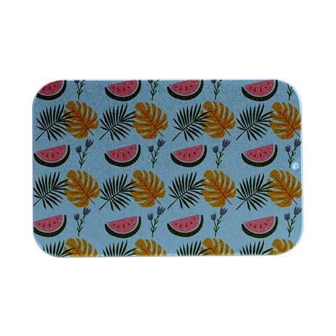 Summer Pattern Texture Vibes Open Lid Metal Box (Silver)   from ArtsNow.com Front