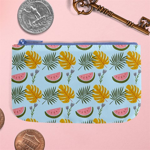 Summer Pattern Texture Vibes Large Coin Purse from ArtsNow.com Front