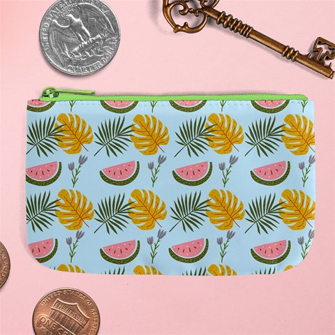 Summer Pattern Texture Vibes Large Coin Purse from ArtsNow.com Front