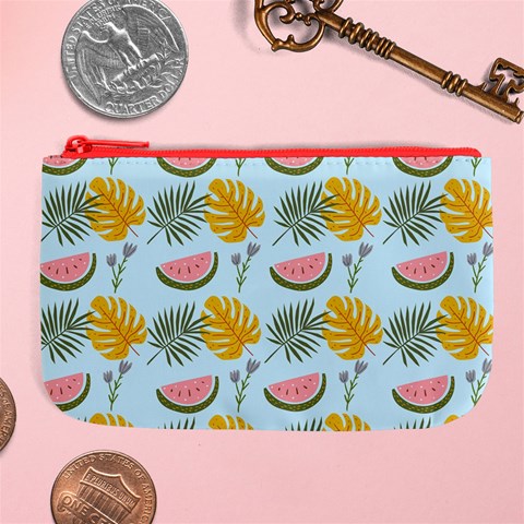 Summer Pattern Texture Vibes Large Coin Purse from ArtsNow.com Front