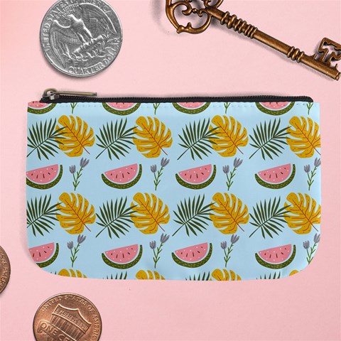 Summer Pattern Texture Vibes Large Coin Purse from ArtsNow.com Front