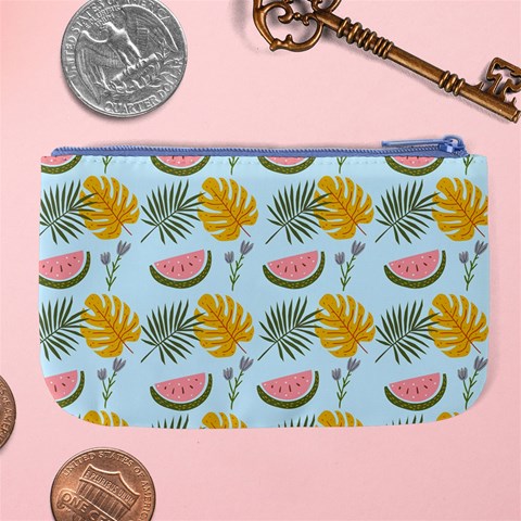 Summer Pattern Texture Vibes Large Coin Purse from ArtsNow.com Back